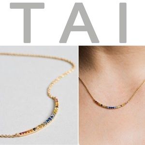 🆕🌈 Rainbow Arc Necklace Gold TAI JEWELRY